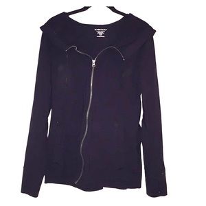 ExOfficio Black Zip-up Jacket with Hood. Sz Small